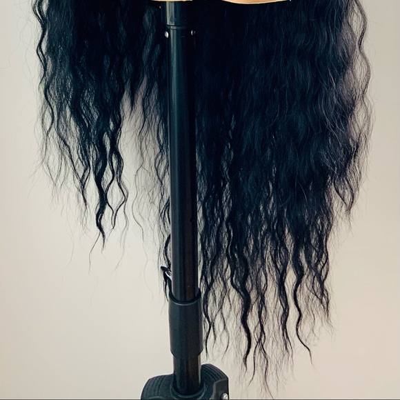 Gorgeous 36” Long Black Premium Fiber Lace Front Wig for Daily Wear or Events - Picture 10 of 14